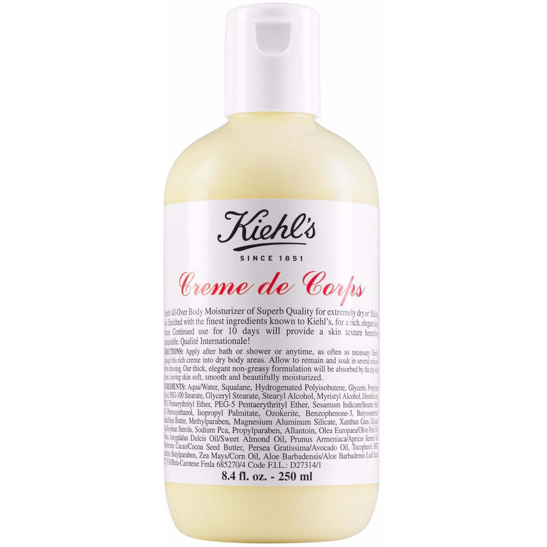 Kiehl's Creme de Corps Hydrating Body Moisturizer 250 ml billede