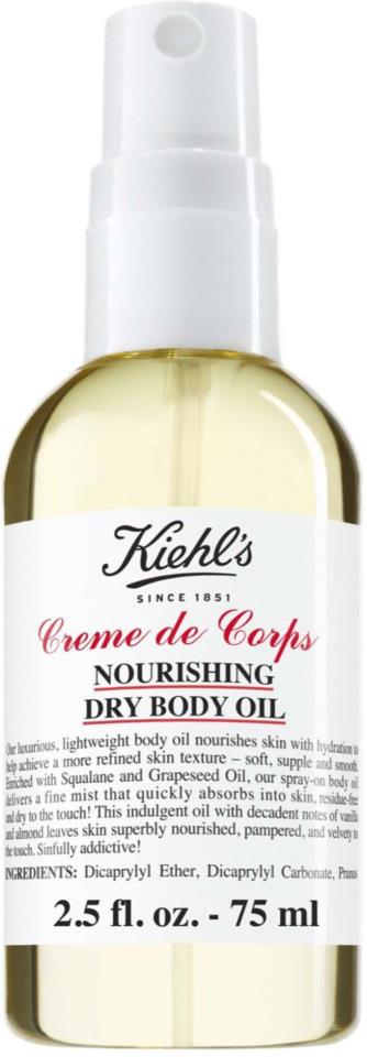 Kiehl's Creme de Corps Nourishing Dry Body Oil 75ml