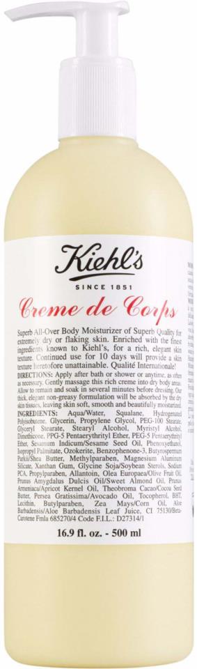 Kiehl's Creme de Corps Pump 500 ml