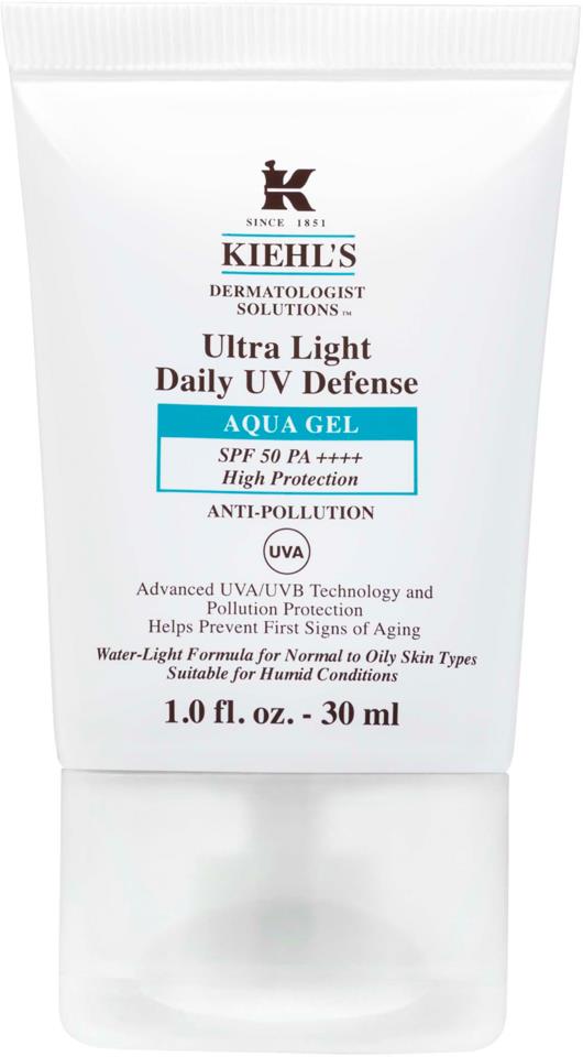 Kiehl's Dermatologist Solutions Ultra Light Daily UV Defense Aqua Gel SPF 50 30ml
