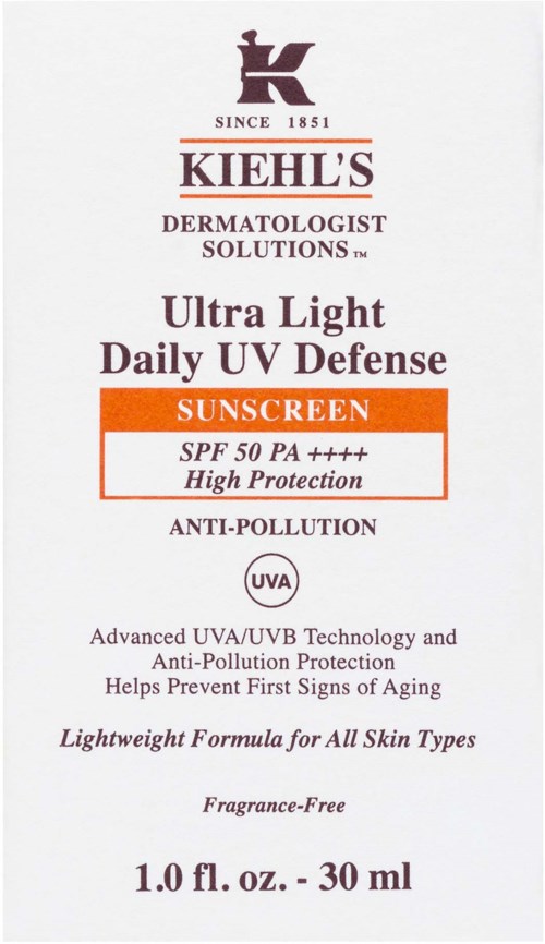 Kiehl's Dermatologist Solutions Ultra Light Daily UV Defense SPF 50  30 ml