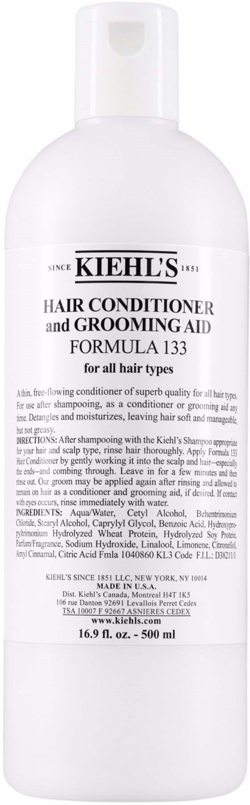 Kiehl's Formula 133 Hair Conditioner & Groom Aid 500 ml