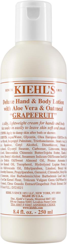 Kiehl's Hand and Body Lotion Grapefruit 250ml