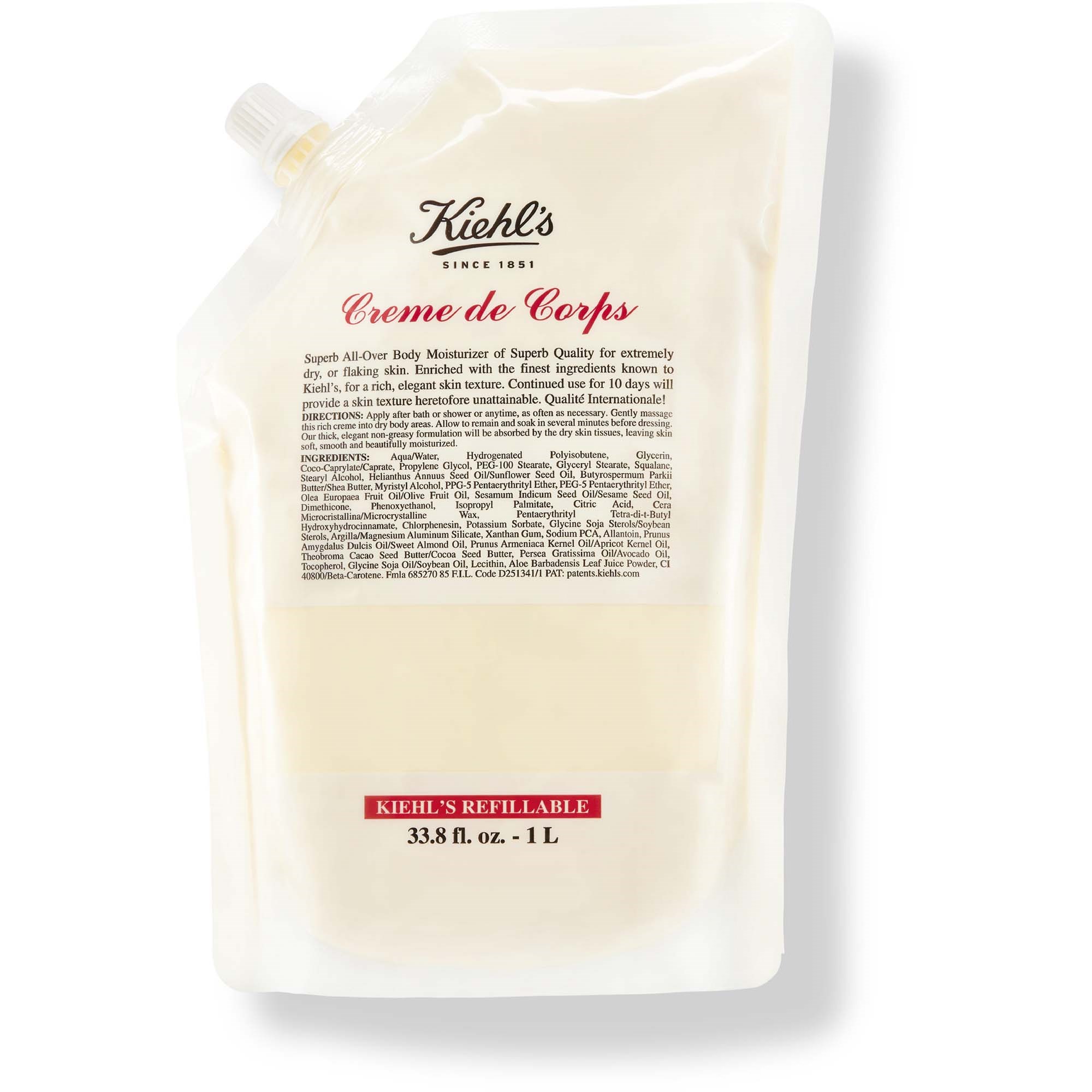 Kiehl's Creme De Corps Kiehl's Creme De Corps Hydrating Body Moisturizer Refill 1l 1000 ml