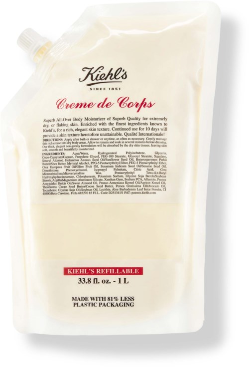 Kiehl's Creme De Corps Hydrating Body Moisturizer Refill 1000 ml