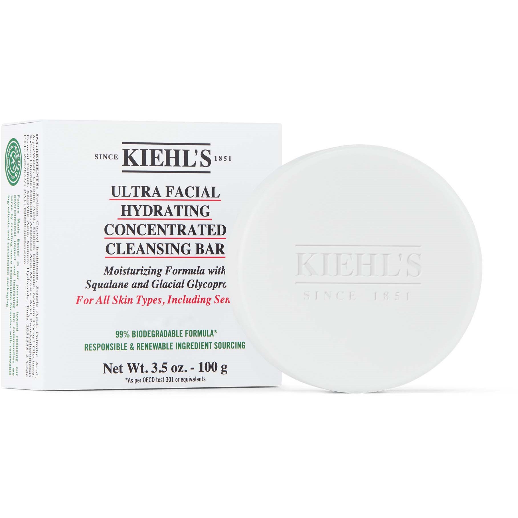 Läs mer om Kiehls Ultra Facial Hydrating Concentrated Cleansing Bar 100 g