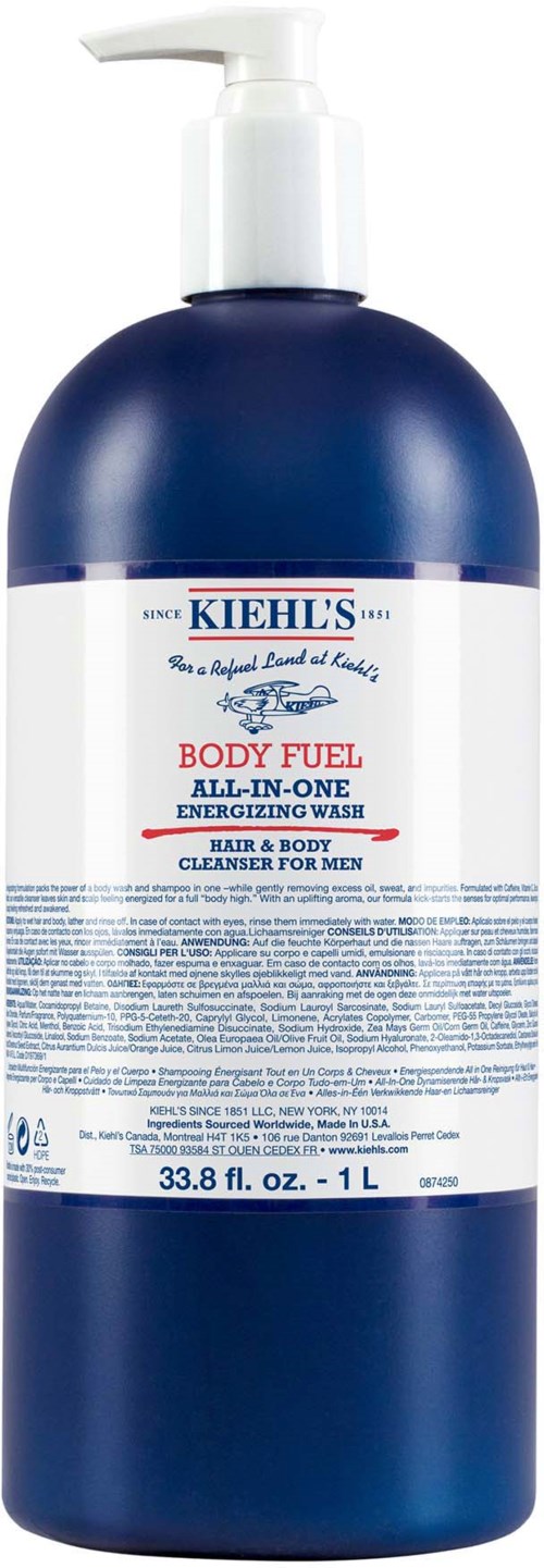 Kiehl's Men Body Fuel All-in-One Energizing & Conditioning Wash 1000 ml