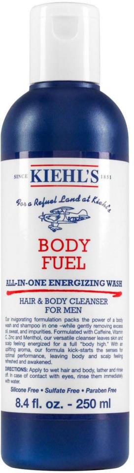 Kiehl's Men Body Fuel All-in-One Energizing & Conditioning Wash 250 ml