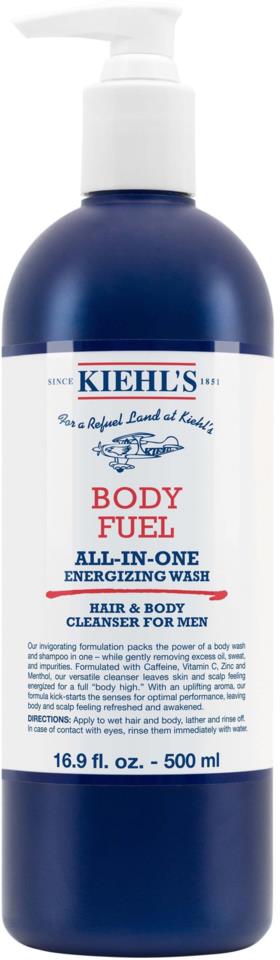 Kiehl's Men Body Fuel All-in-One Energizing & Conditioning Wash 500ml