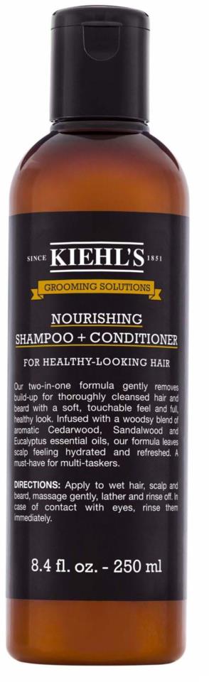 Kiehl's Men Grooming Solutions Nourishing Shampoo + Conditioner 250ml