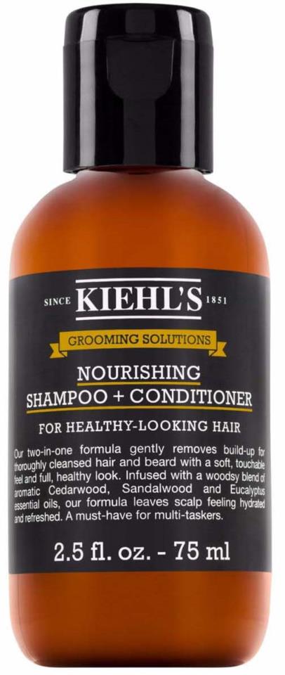 Kiehl's Men Grooming Solutions Nourishing Shampoo + Conditioner 75ml