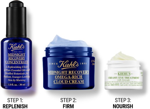 Kiehls Midnight Recovery shops Concentrate Ultra Facial Cream & Creamy Avocado Eye