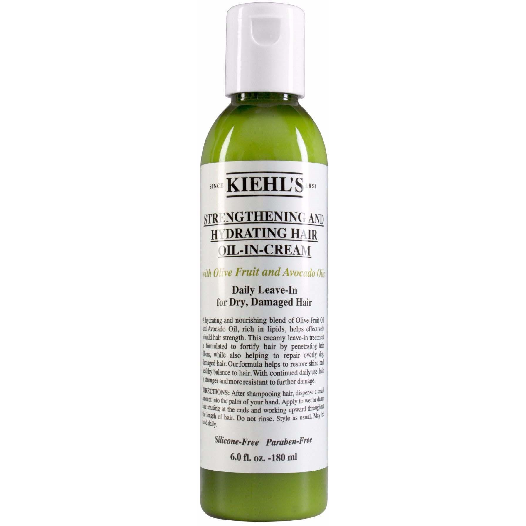 Kiehl’s Olive Fruit Oil Strengthening and Hydrating Hair Oil-in-cream