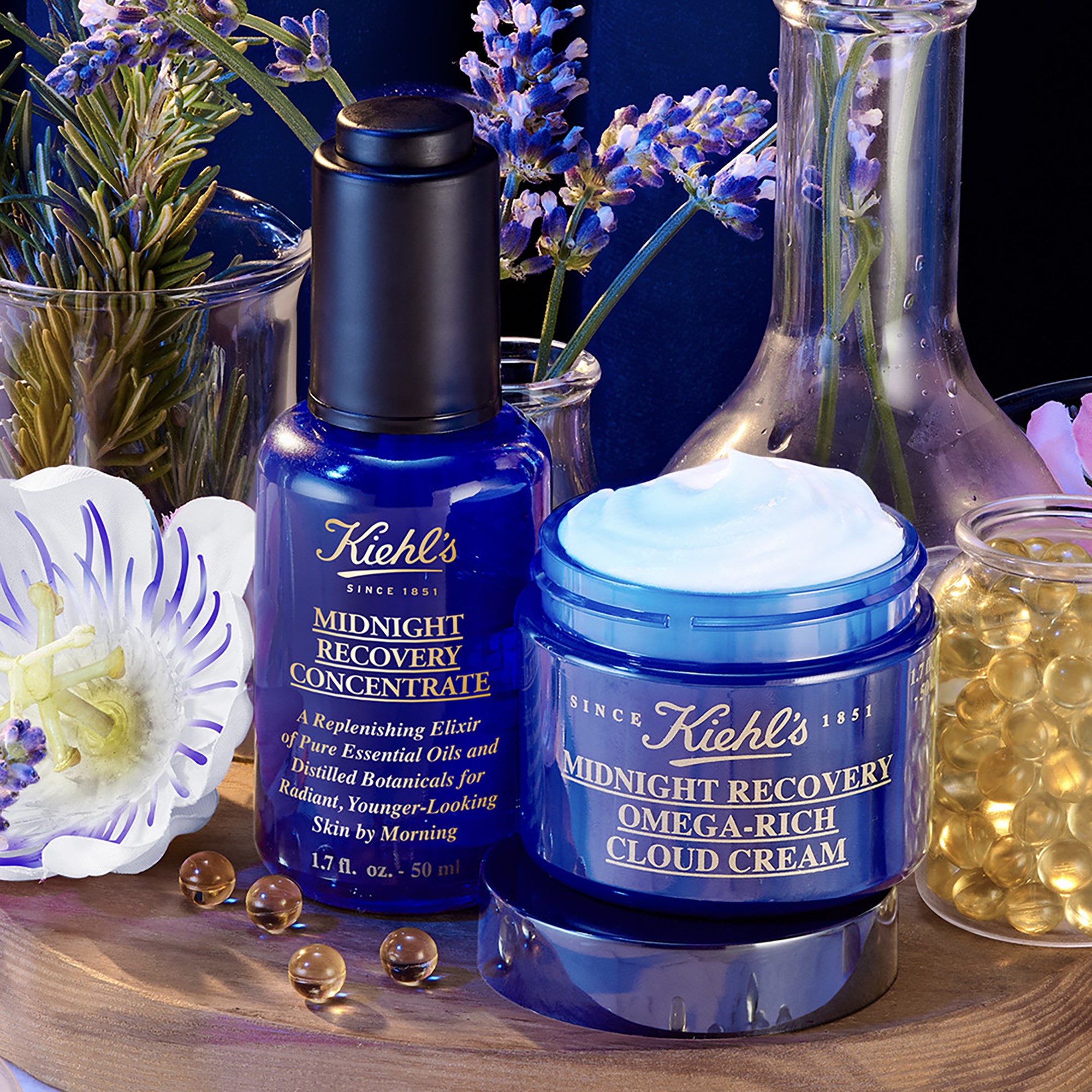 Kiehl's Midnight Recovery Omega-Rich Cloud Cream Night - Krem do twar (obrázok 4)