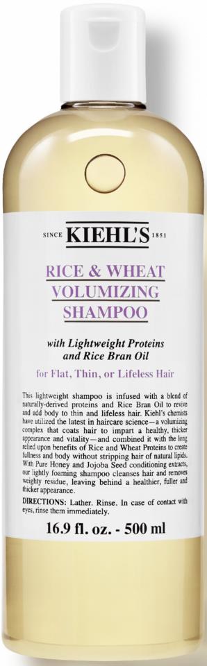bundet Fahrenheit besøgende Kiehl's Rice & Wheat Volumizer Shampoo | lyko.com