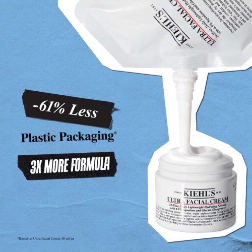 KIEHL'S ULTRA FACIAL CREAM 150ml リフィル Kiehl's Ultra Facial Cream Refill Pouch 150ml | LOOKFANTASTIC