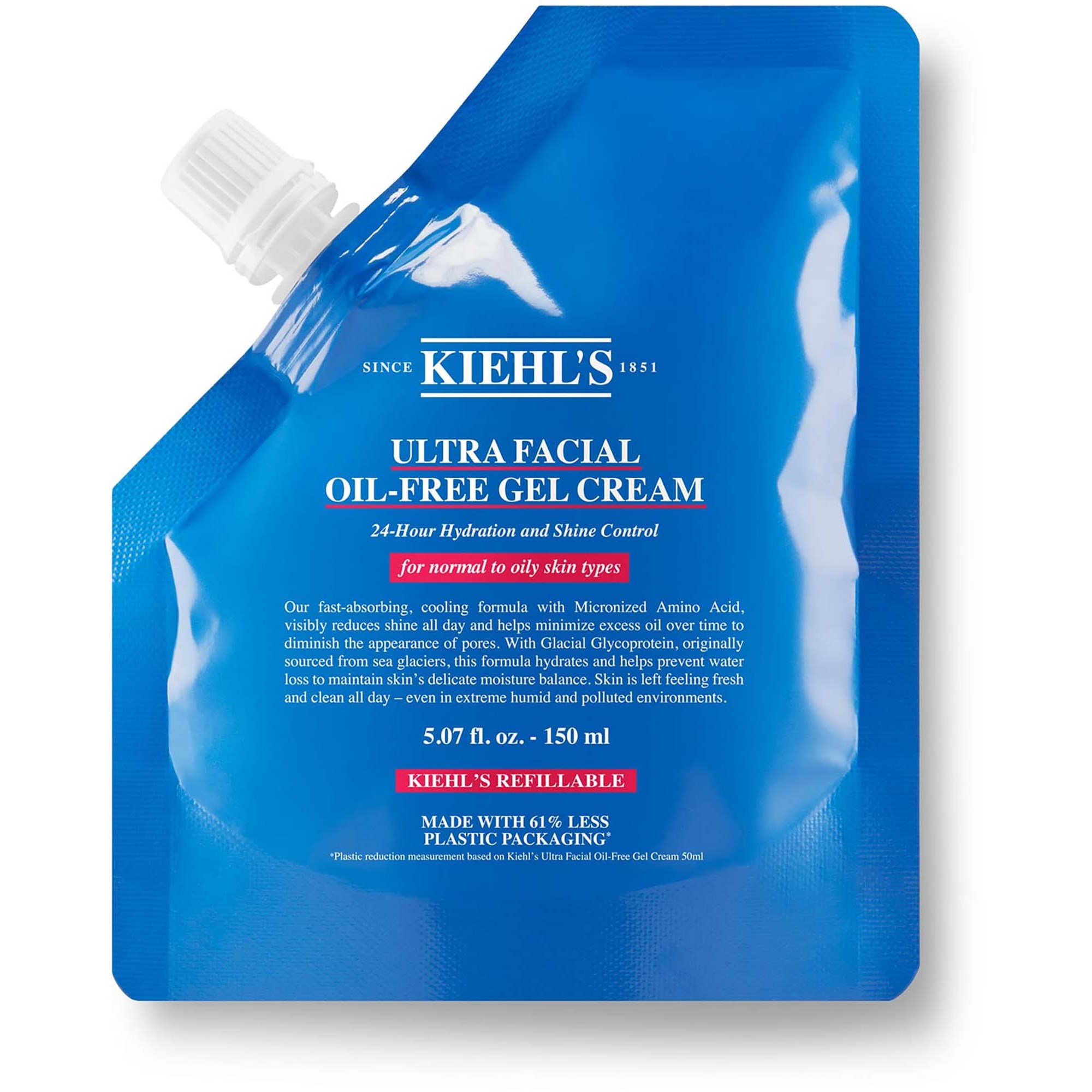 Kiehl's Ultra Facial Oil-Free Moisturizer Shine-Reducing Gel Cream for Oily to Normal Skin 5.07 Ounce