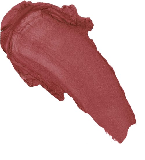 Pinkish-red lipstick smudge or stroke on a white background.