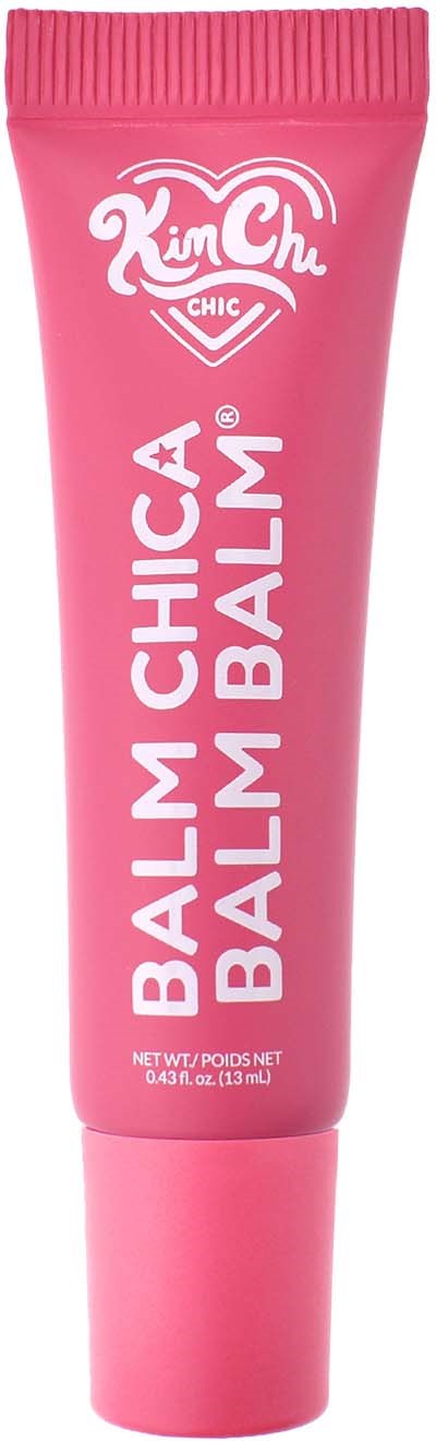 Lyserosa tube med KimChi Chic Balm Chic Balm med logo og produktnavn på forsiden.