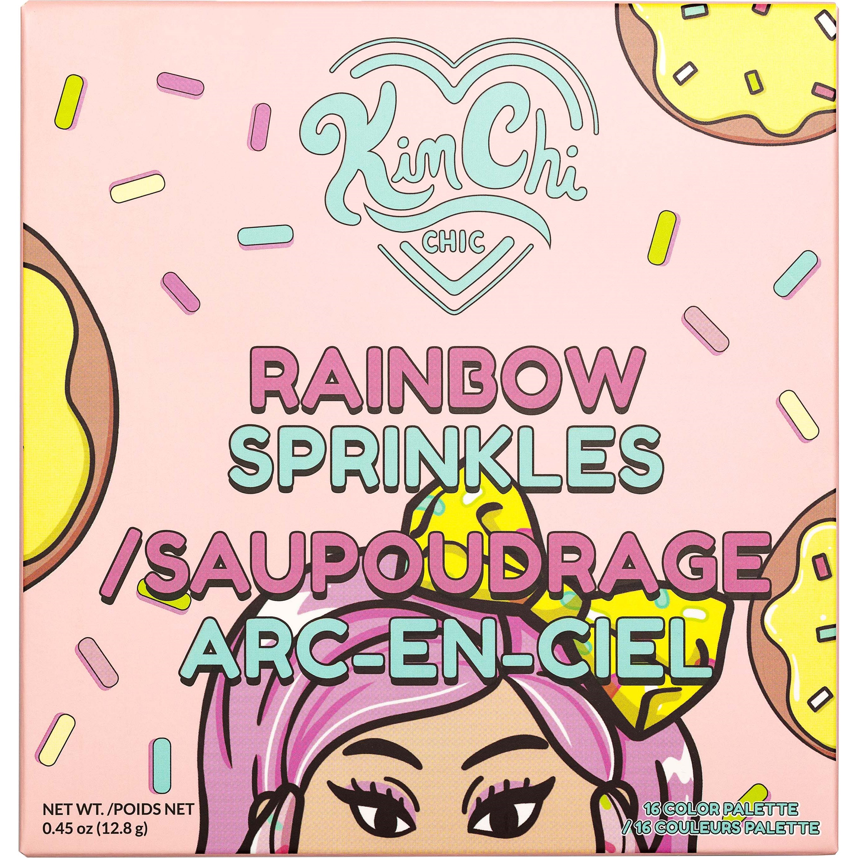 KimChi Chic Donut Collection Eyeshadow Palette - paleta cieni Rainbow (obrázok 3)