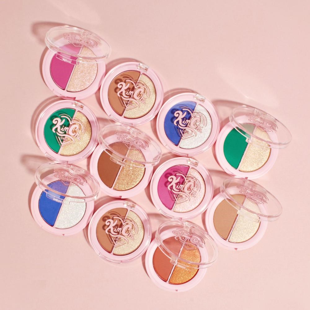 KimChi Chic Glazed 2 Go Pressed Pigment Duo - Cienie do powiek Quartre (obrázok 3)