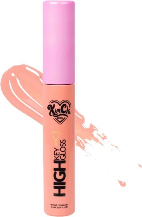 Kimchi Chic High Key Gloss Full Coverage Lipgloss Peach Pink