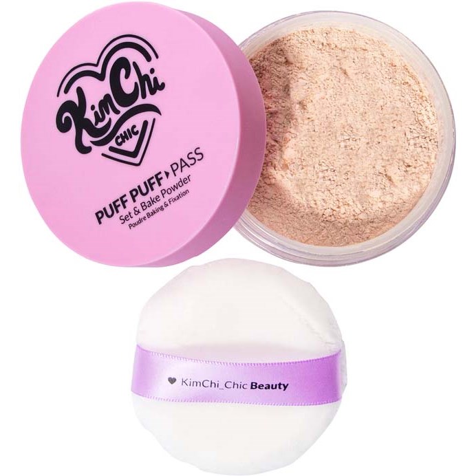 Läs mer om KimChi Chic Puff Puff Pass Loose Setting Powder Translucent