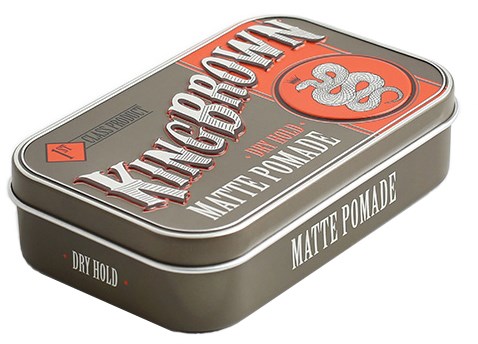A metal tin of hair styling product called 