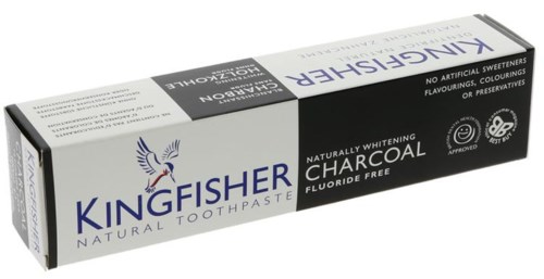 Kingfisher Activated Carbon Toothpaste Whitening Fluor Free 100 ml