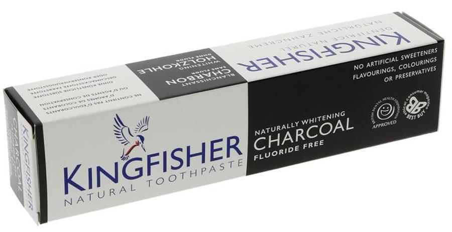 Kingfisher Activated Carbon Toothpaste Whitening Fluor free