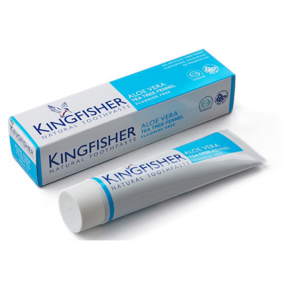 Läs mer om Kingfisher Fennel Toothpaste Aloe & Tea Tree Fluor Free 100 ml