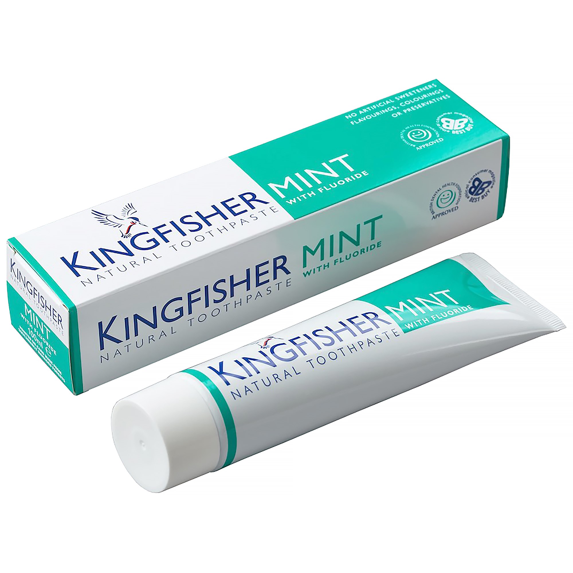 Läs mer om Kingfisher Mint Toothpaste Fluor 100 ml