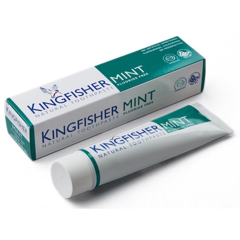 Läs mer om Kingfisher Mint Toothpaste Fluor Free 100 ml