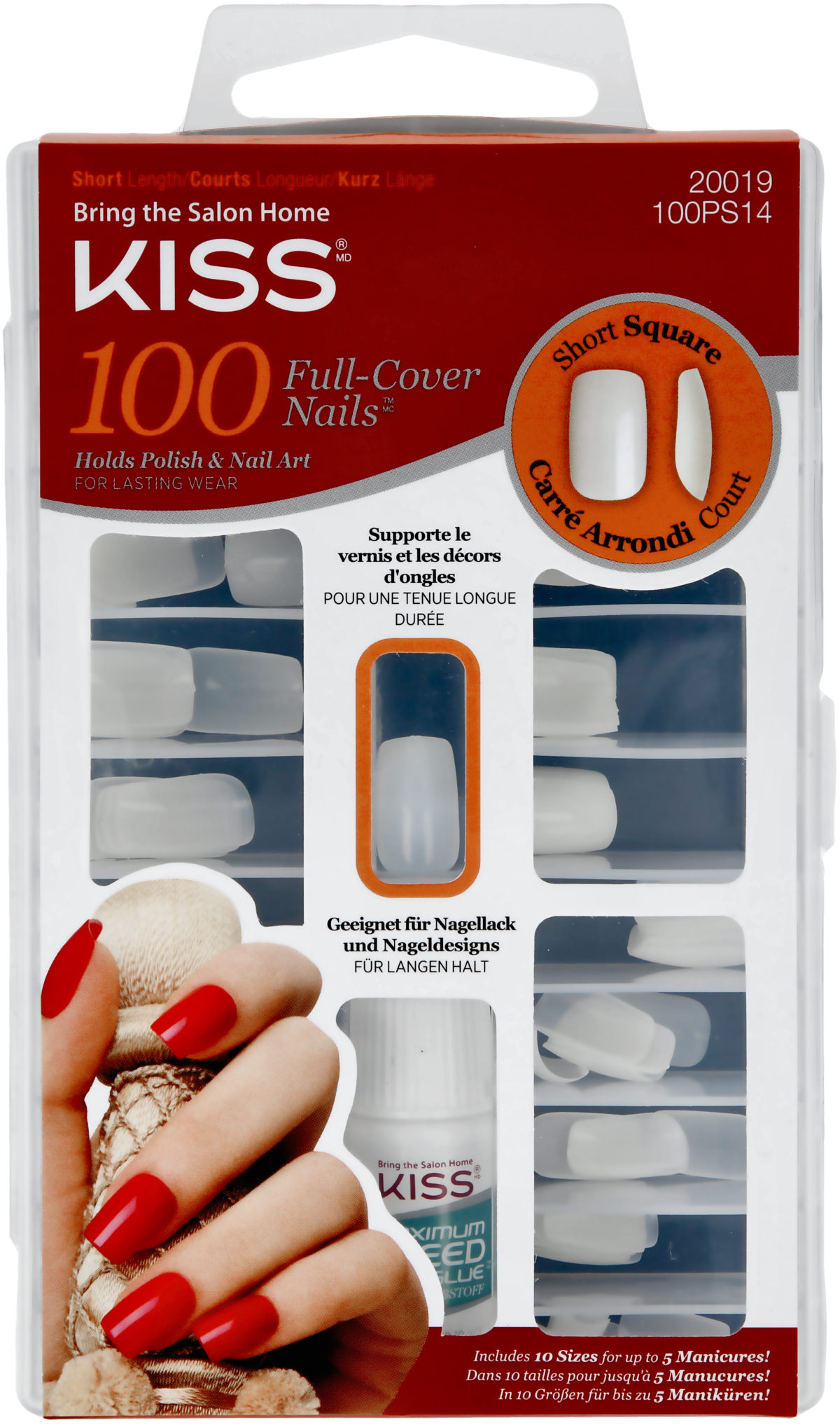 Kiss Full Cover Nails Short Square