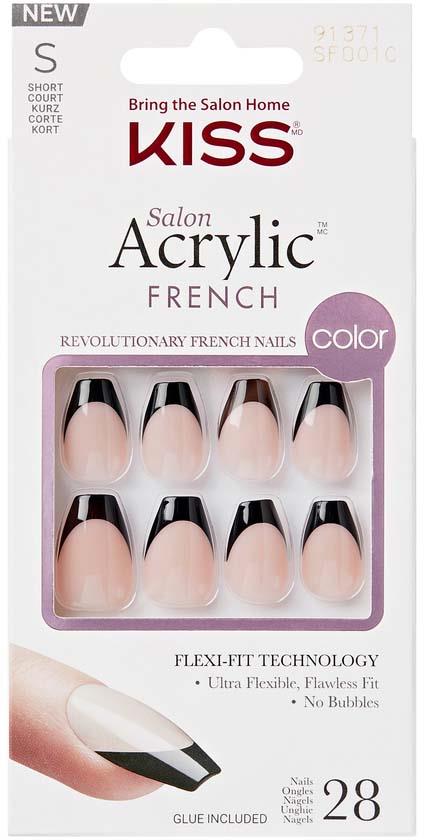 Kiss Acrylic French Color Flame