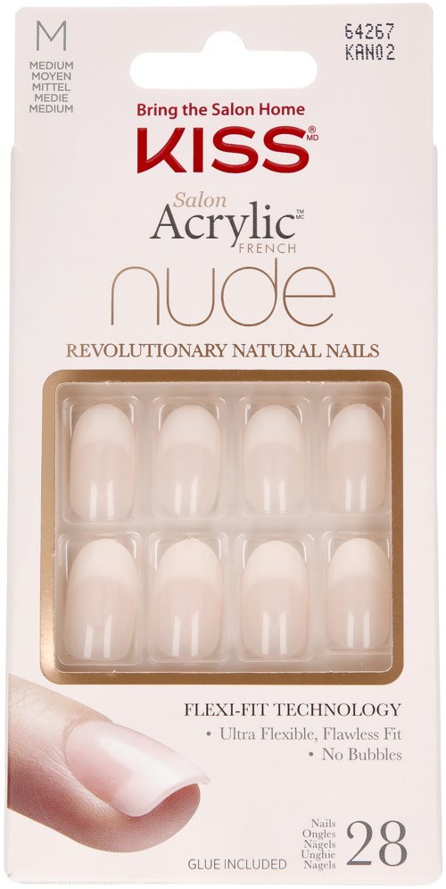 Kiss Salon Acrylic French Nude Revolutionary Natural Nails Medium