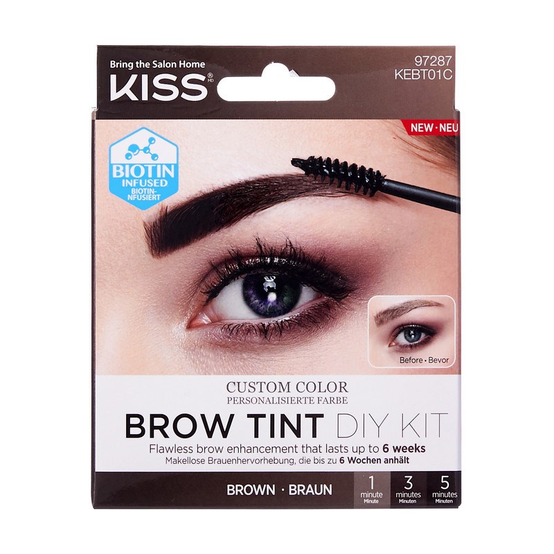 Kiss Brow Tint DIY Kit - Brown