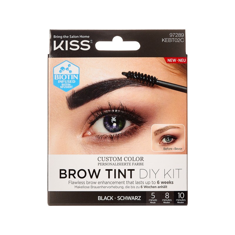 Kiss Brow Tint DIY Kit - Black