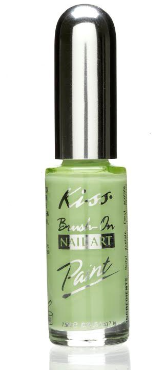 Kiss Nail Art Paint Beach Green