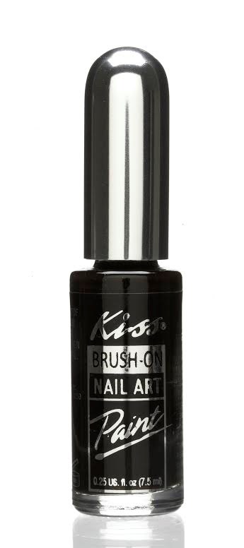 Kiss Nail Art Paint Black Black