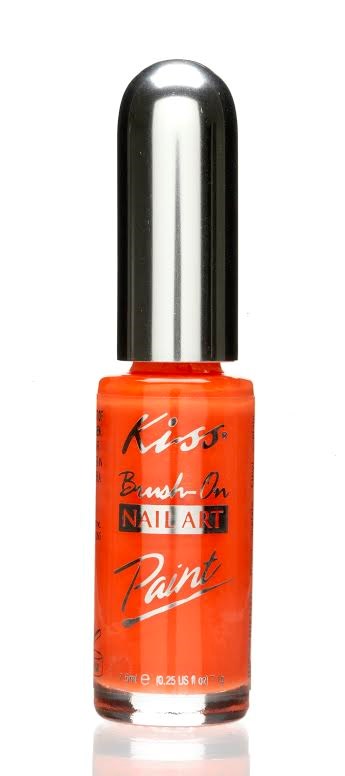 Kiss Nail Art Paint Neon Orange
