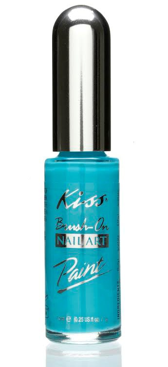 Kiss Nail Art Paint Soft Blue Soft Blue