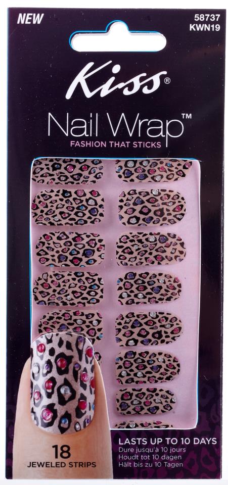 Kiss Nail Wrap Strips Marabou