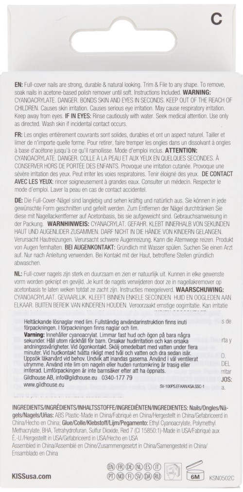 En lång etikett med text på flera språk, inklusive varningar, ingredienser och instruktioner för en produkt.