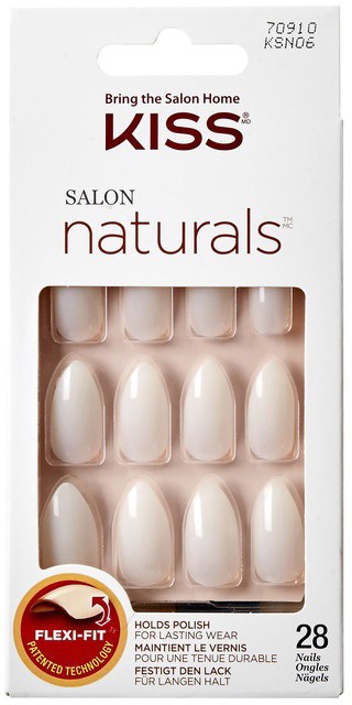 Nagelstift i förpackning, beige färg, 28 stycken, för långvarig nagelkläder, med flexibel passformsteknologi.