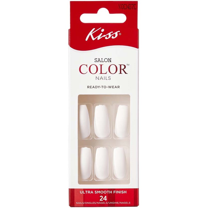 Läs mer om Kiss Salon Color Nails Blank