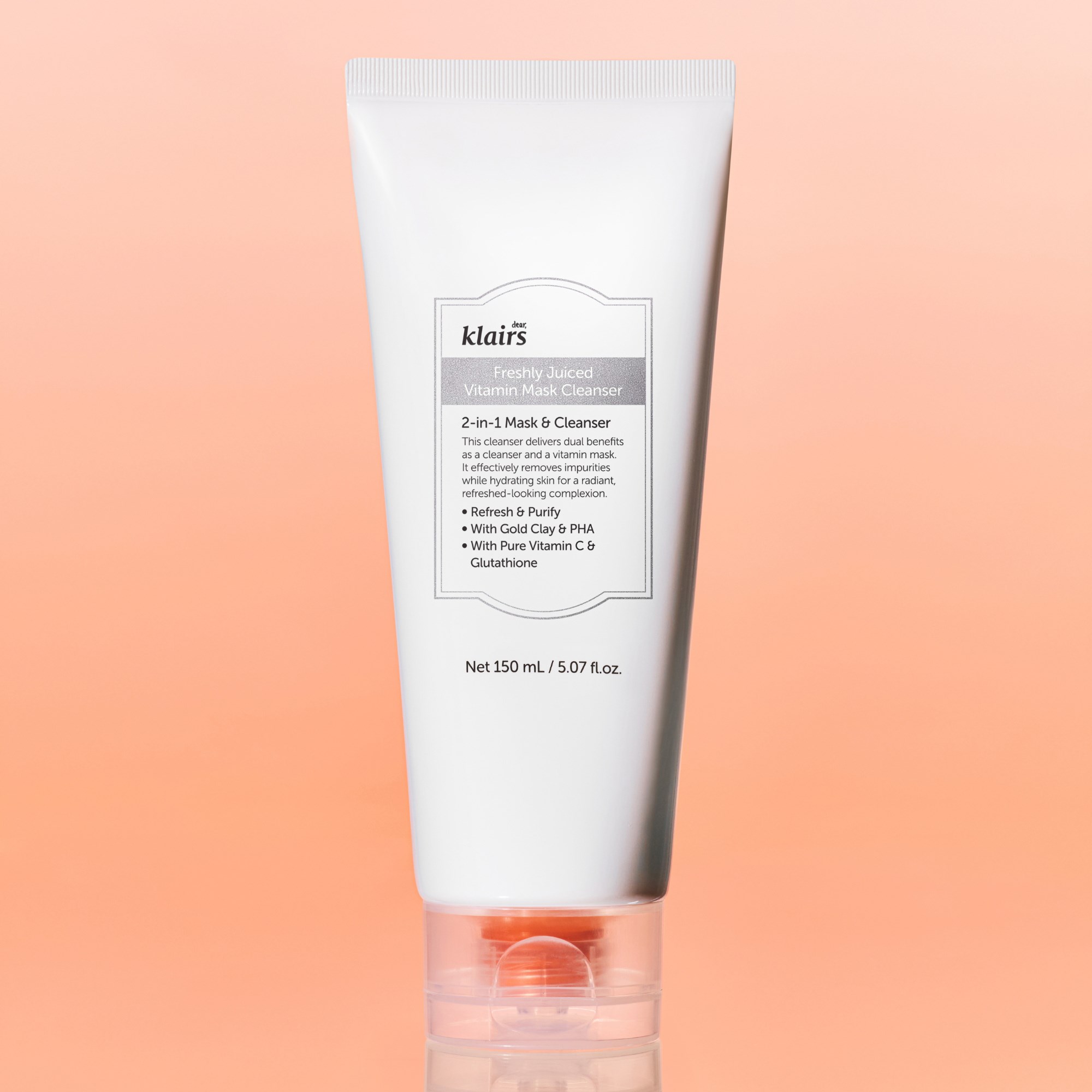Klairs Freshly Jucied Vitamin Mask Cleanser 150 ml (obrázok 3)