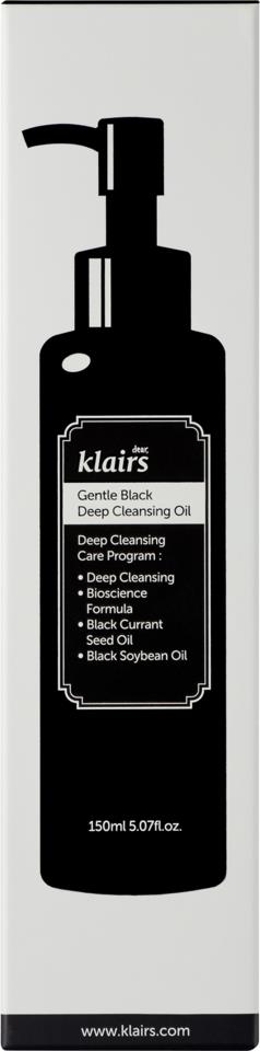 Klairs Gentle Black Deep Cleansing Oil 150 ml