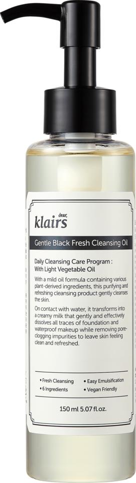 Klairs Gentle Black Fresh Cleansing Oil 150 ml