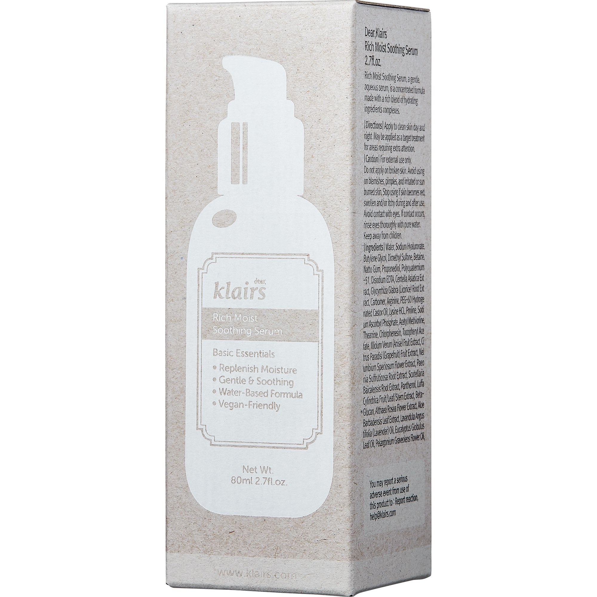 Klairs Rich Moist Soothing Serum 80 ml (obrázok 2)